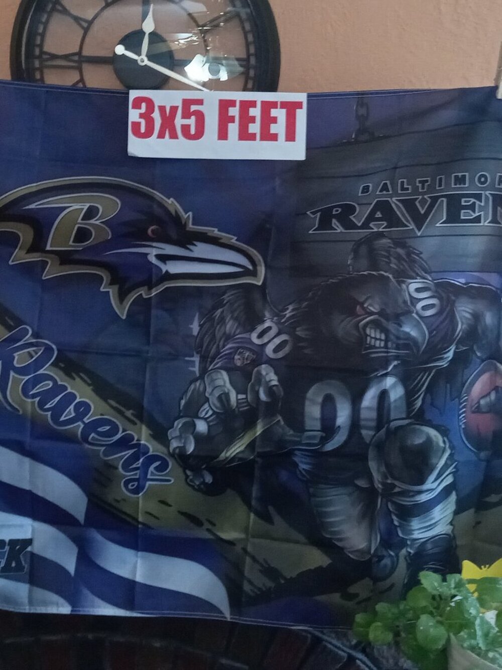 Baltimore Ravens Stars & Stripes & Steroids NFL 3X5 Feet Flag Banner